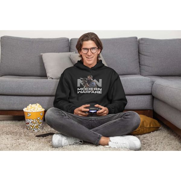 Modern warfare barn huvtröja call duty stil sweatshirt t-shirt 140cl 9-11år