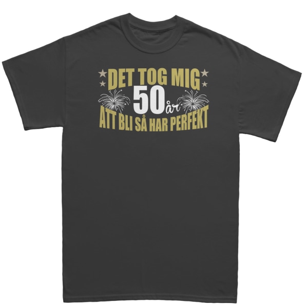 Födelsedag T-shirt - Det tog 50 år att bli perfekt : Medium M