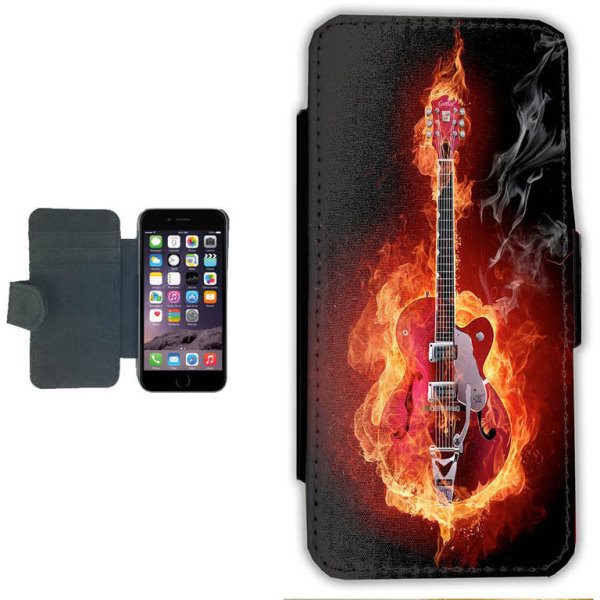 Eld Gitarr iPhone 11 Plånboksfodral fodral bild plånbok skal