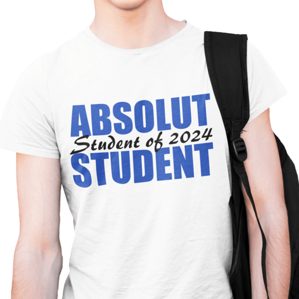 Studenten T-shirt Absolut student 2024 S