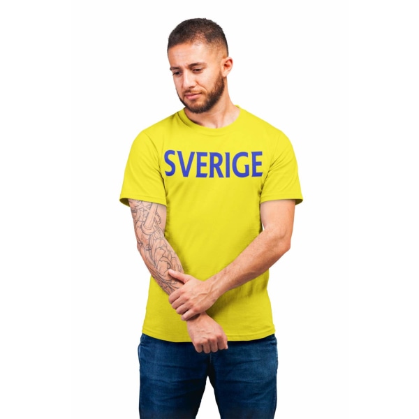 Sverige gul t-shirt S