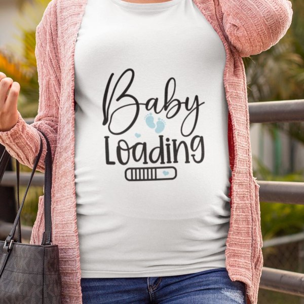 Mamma T-shirt ,  Baby loading L