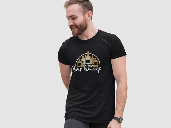 Malt Whisky svart t-shirt L