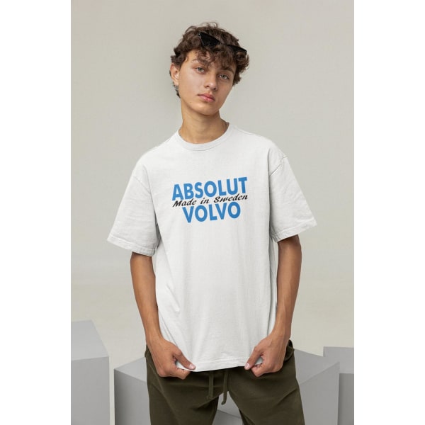 Absolut Volvo vit t-shirt - Made in Sweden L