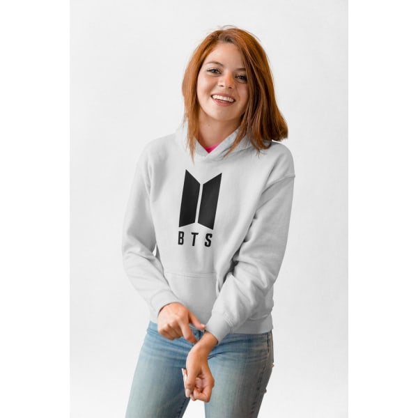 BTS stil grå huvtröja barn K-pop SUGA sweatshirt tröja t-shirt 152cl 12-13år
