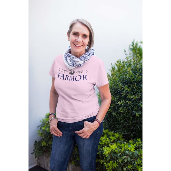 Farmor t-shirt - flera färger - Krona Rosa T-shirt - Medium 