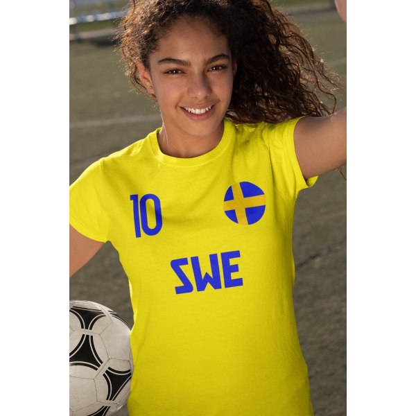 Sverige supporter t-shirt till landslag eurovision M
