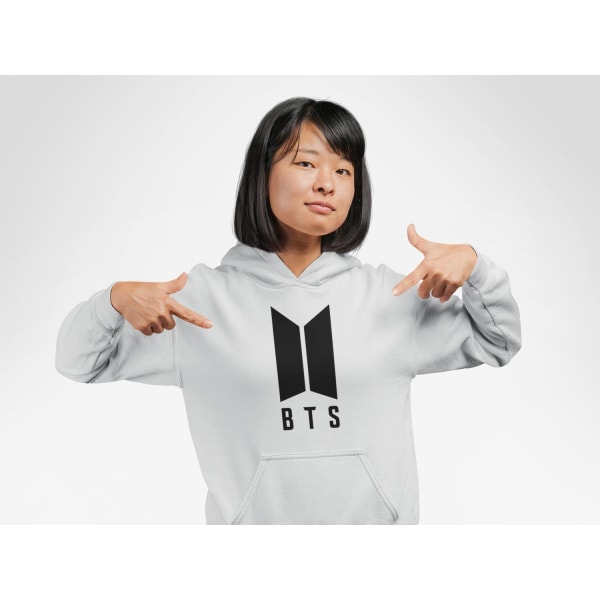 BTS stil grå huvtröja barn K-pop SUGA sweatshirt tröja t-shirt 164cl 14-16år