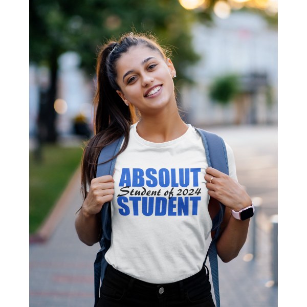 Studenten T-shirt Absolut student 2024 L