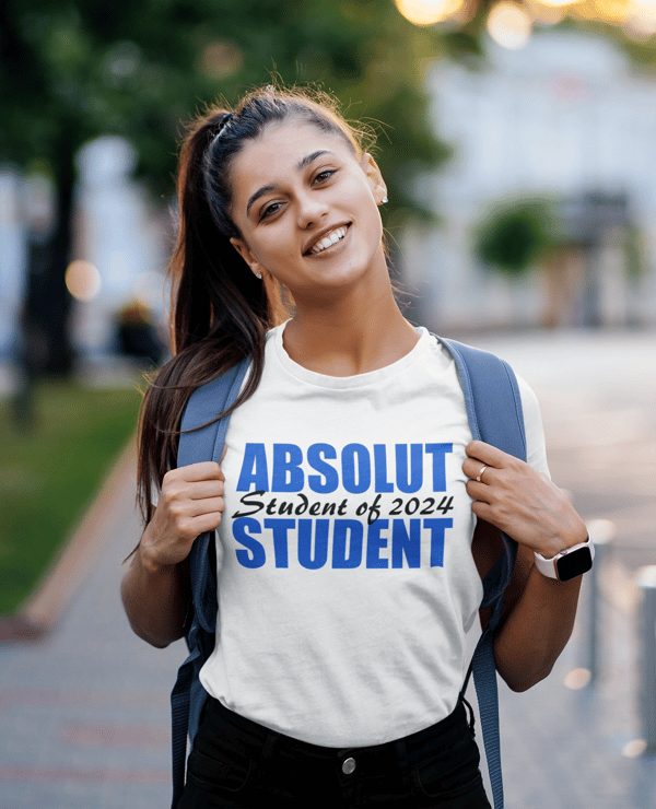 Studenten T-shirt Absolut student 2024 M