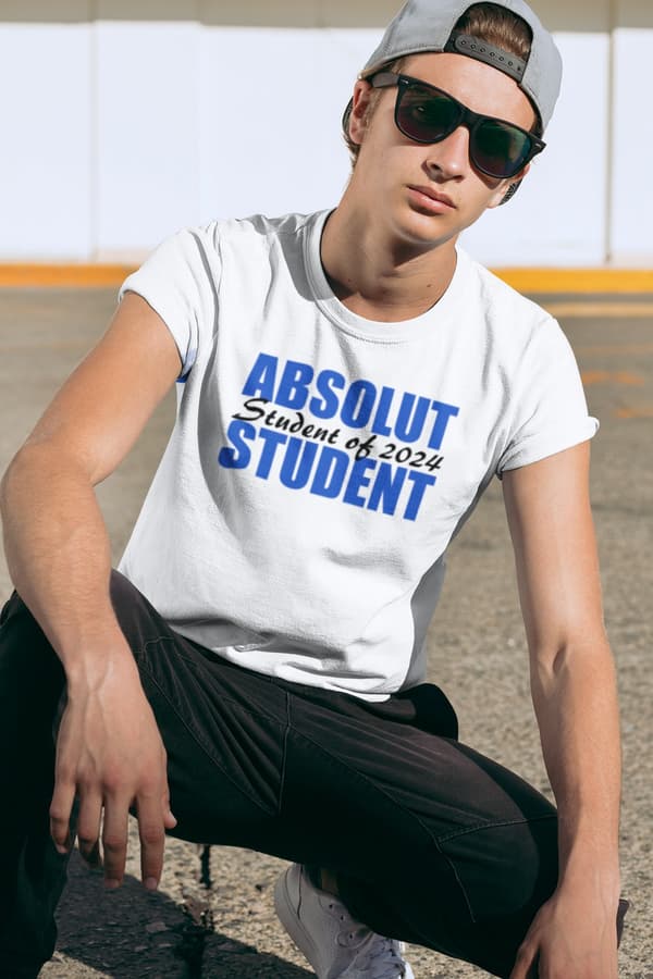 Studenten T-shirt Absolut student 2024 S