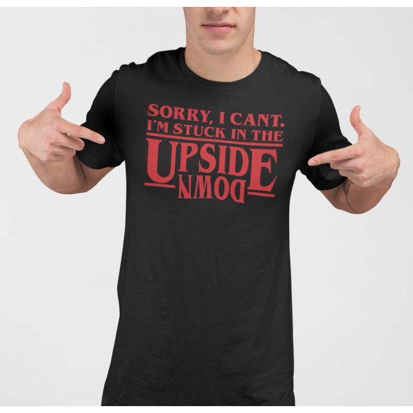 T-shirt - Stuck in the upside down inspirerad av Stranger things S