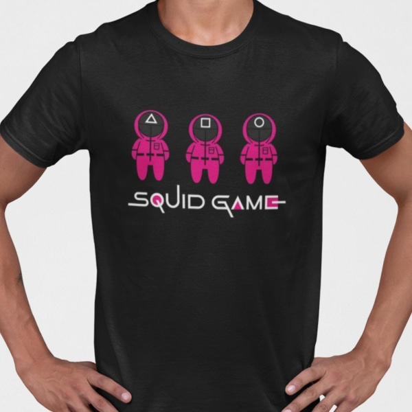 T-shirt med Squid game design 140cl 9-11år
