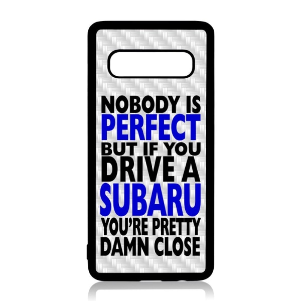 Samsung S10  PLUS skal med Nobody is perfect Subaru design