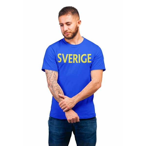 Sverige blå t-shirt S