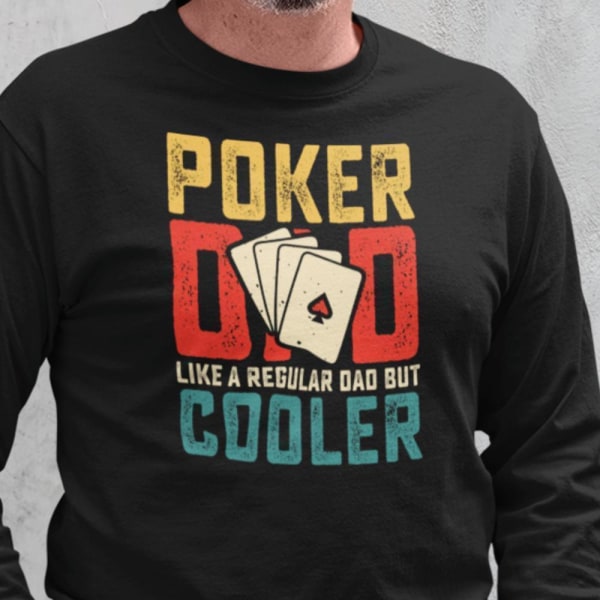 Poker Sweatshirt - Som en almindelig far, men sejere XXL