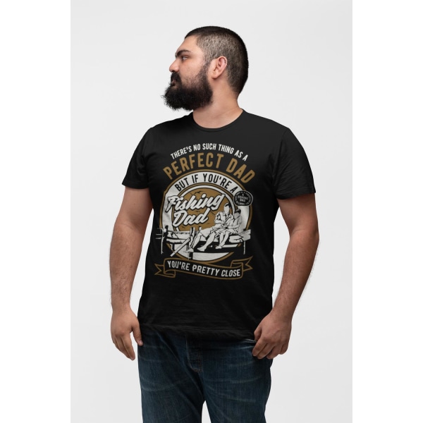 T-shirt med Fishing dad design - Perfekt fiskefar L