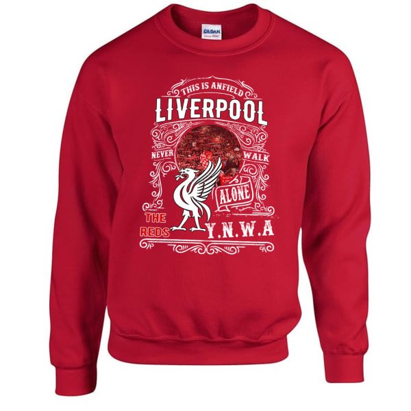 Liverpool vintage stil Sweatshirt- YNWA S