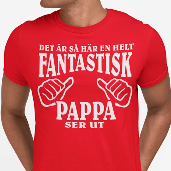 Svart T-shirt med design - Det är så här en helt fantastisk Papp M