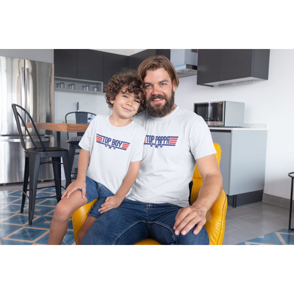 Top Boy vit t-shirt med coolt tryck fram L