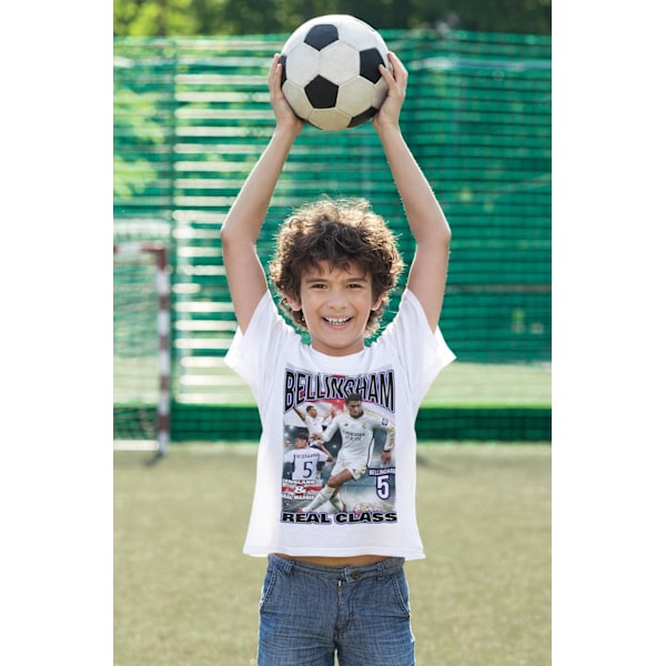 Jude Bellingham spelare t-shirt sportströja England  Real Madrid 140cl 9-11 år