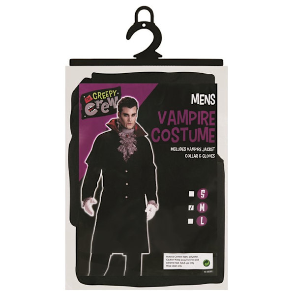 Halloween maskeraddräkt - vampyr M