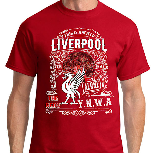 Liverpool vintage stil t-shirt - YNWA M