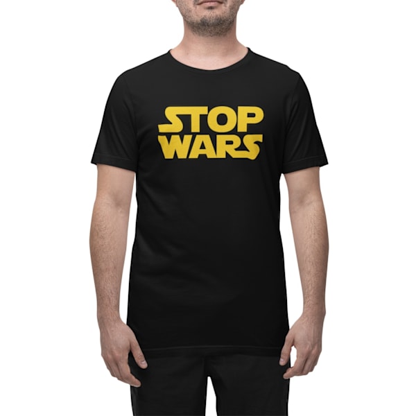 T-shirt med Stop Wars design XXL