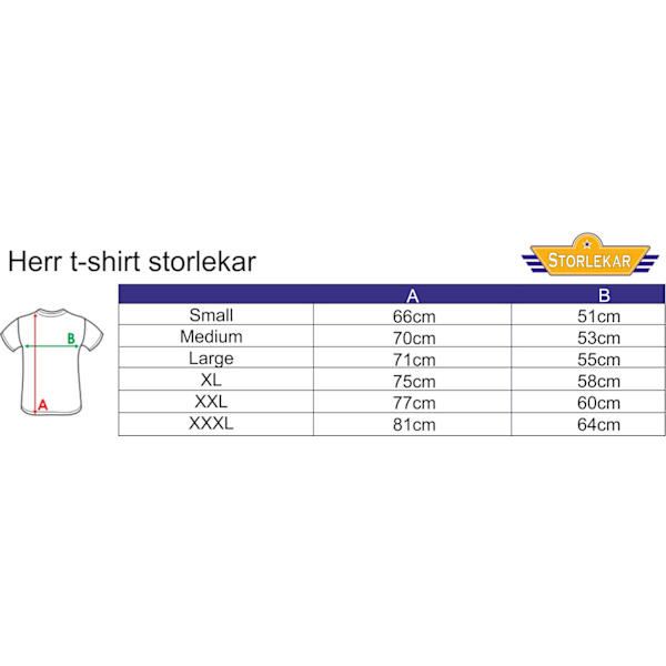 Sverige gul t-shirt L