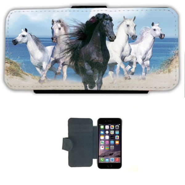 Strand hästar iPhone 11 Plånboksfodral fodral plånbok skal