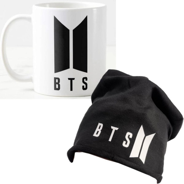 BTS beanie mössa hat & mugg paket BTS Army -