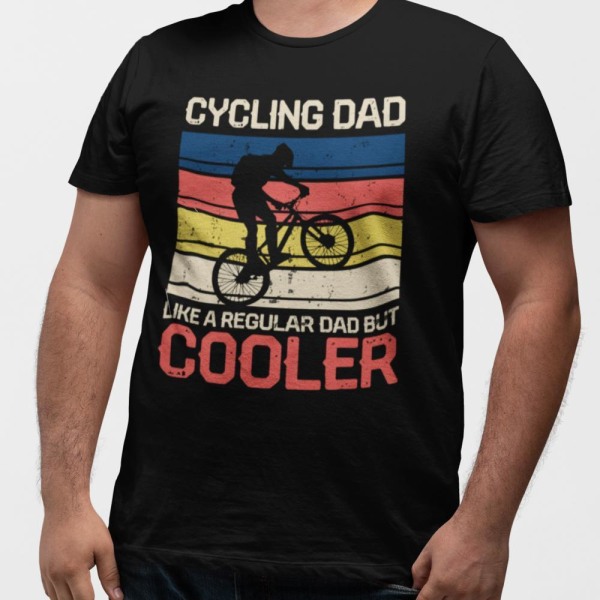 Pyöräily T-paita Pyöräilijäisä -designilla M