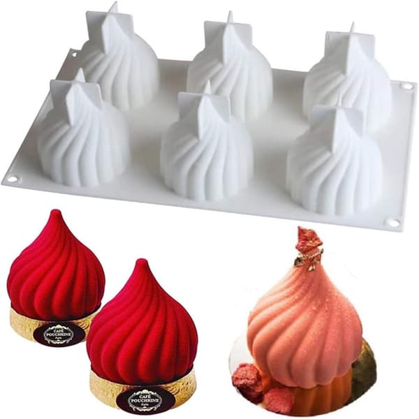 Løkform Silikonkakeformer Silikonformer Bakekake