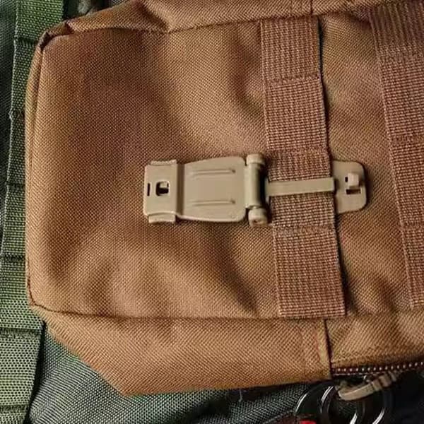 2 stk Multipurpose Buckle Camping Bag Spænde SORT Black