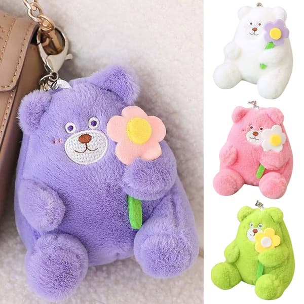 Pehmo Bear Avaimenperä Pehmolelu VIHREÄ Green