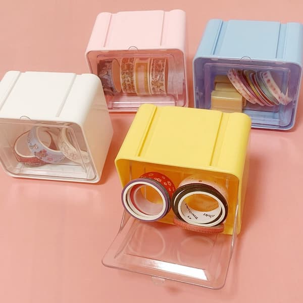 Desktop Opbevaringsboks Roll Tape Holder BLÅ blue