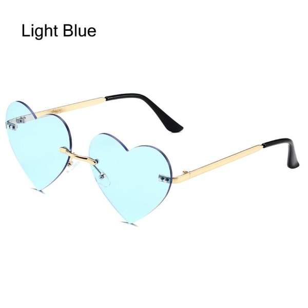 Hjerteløse solbriller Rosa Hippie Solbriller LYS BLÅ Light Blue