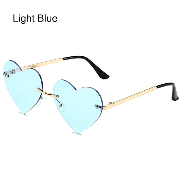 Rimless Heart Aurinkolasit Pink Hippie Aurinkolasit VAALEAN SININEN Light Blue