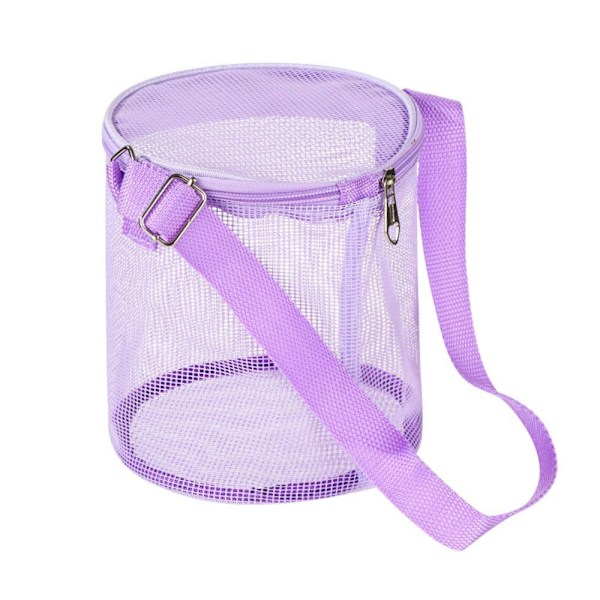 Mesh Beach Bag Toy Organizer Net LILA purple