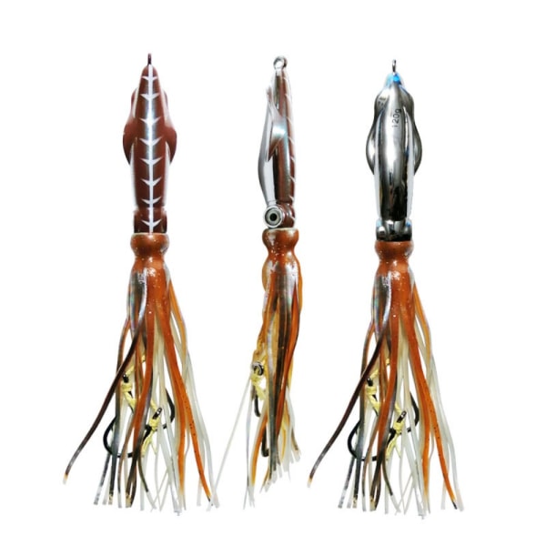 Saltwater Octopus Bait Squid Skirt Lure BLÅ 60G 60G Blue 60G-60G