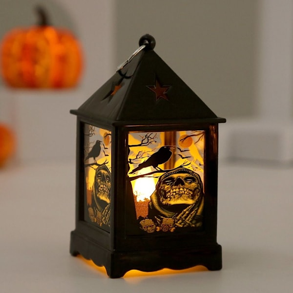 Halloween vindlampe dekorasjon Lys KRAKE KRAKE crow