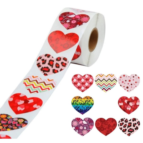 Alla hjärtans dag klistermärken Kärlek dekorativa klistermärken klistermärken Roll