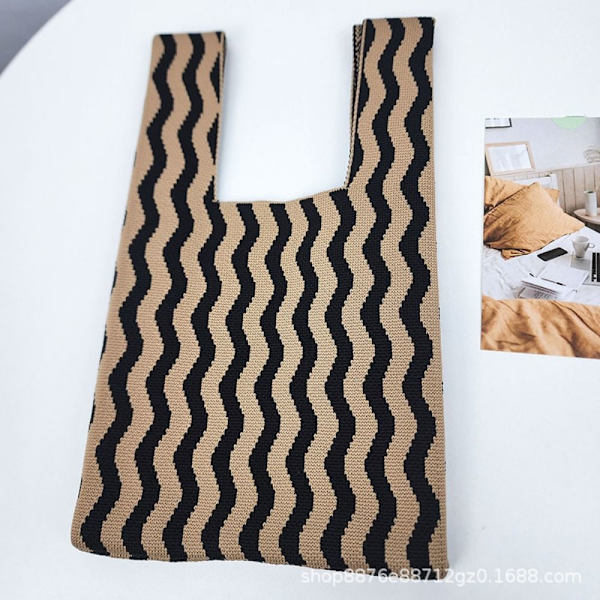 Strik Håndtaske Knot Håndledstaske BRUN brown