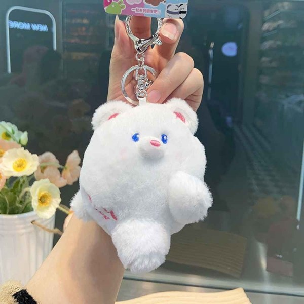 Bear Keychain Pehmolelu PUNAINEN OIKEA red Right