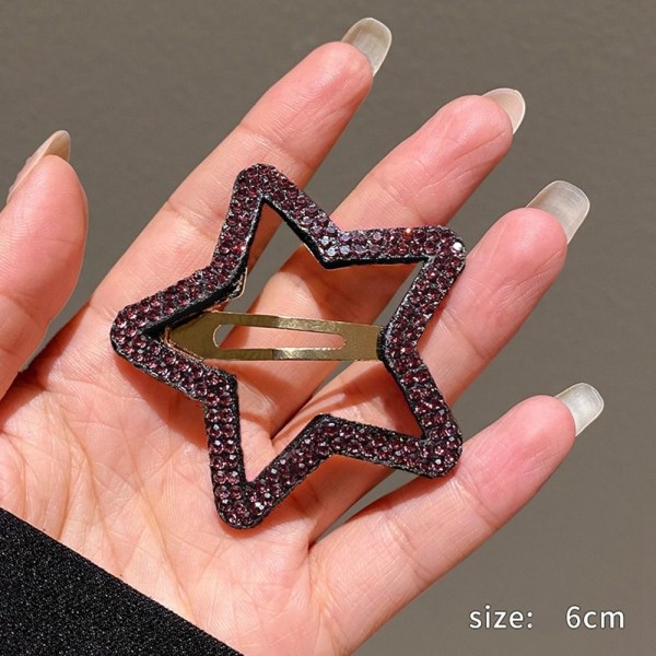 Star Hårklemmer Bangs Hårnål FARGE 4 FARGE 4 Color 4