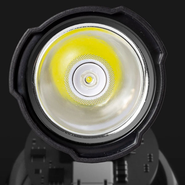 Räjähdys LED-taskulamppu USB ladattava valonhakuvalo