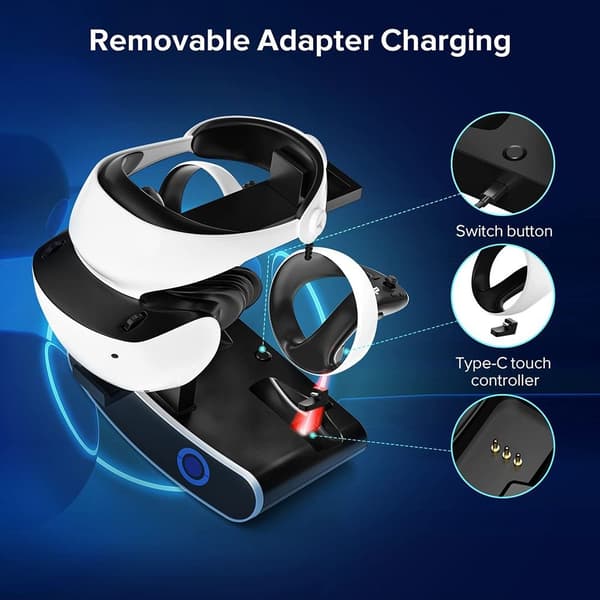 VR Controller Oplader Opladningsstativ Spilhåndtag Holder