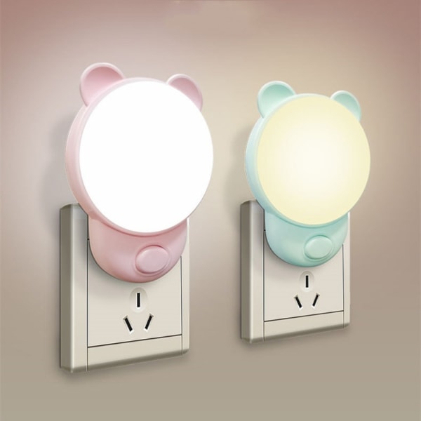 LED Nattlampa Varmt Ljus BLÅ EU PLUG EU PLUG blue EU Plug-EU Plug