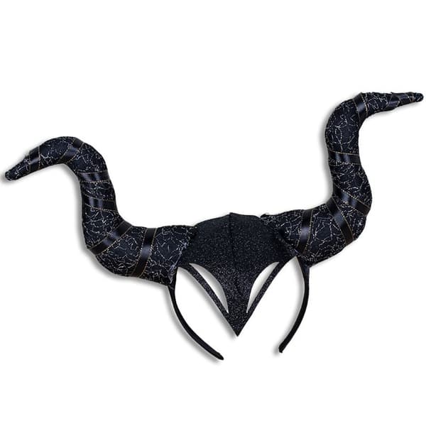 Devil Horns Pandebånd Cosplay Pandebånd SORT black