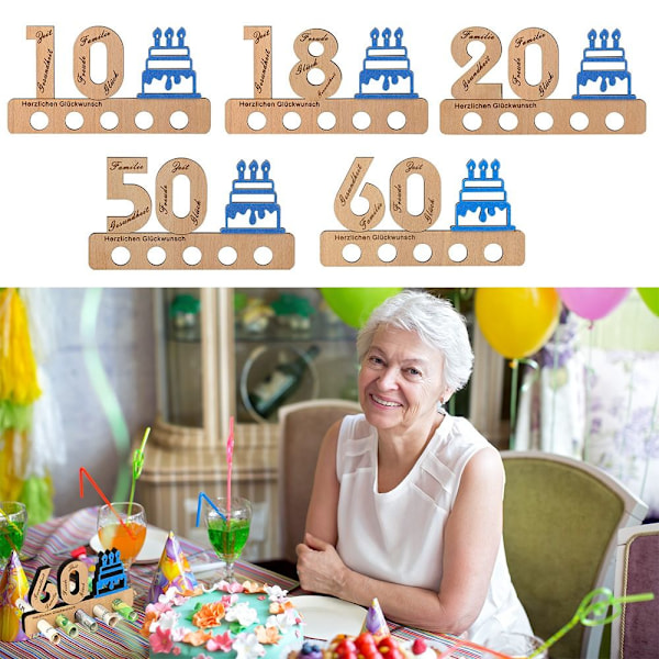20 års fødselsdagsgaver pengegave 60TH 60TH 60th